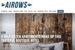 An article by Airows - A half-dozen apartments make up this tasteful boutique hotel