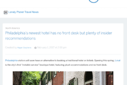 An article by Lonely Planet on Lokal Hotel Old City